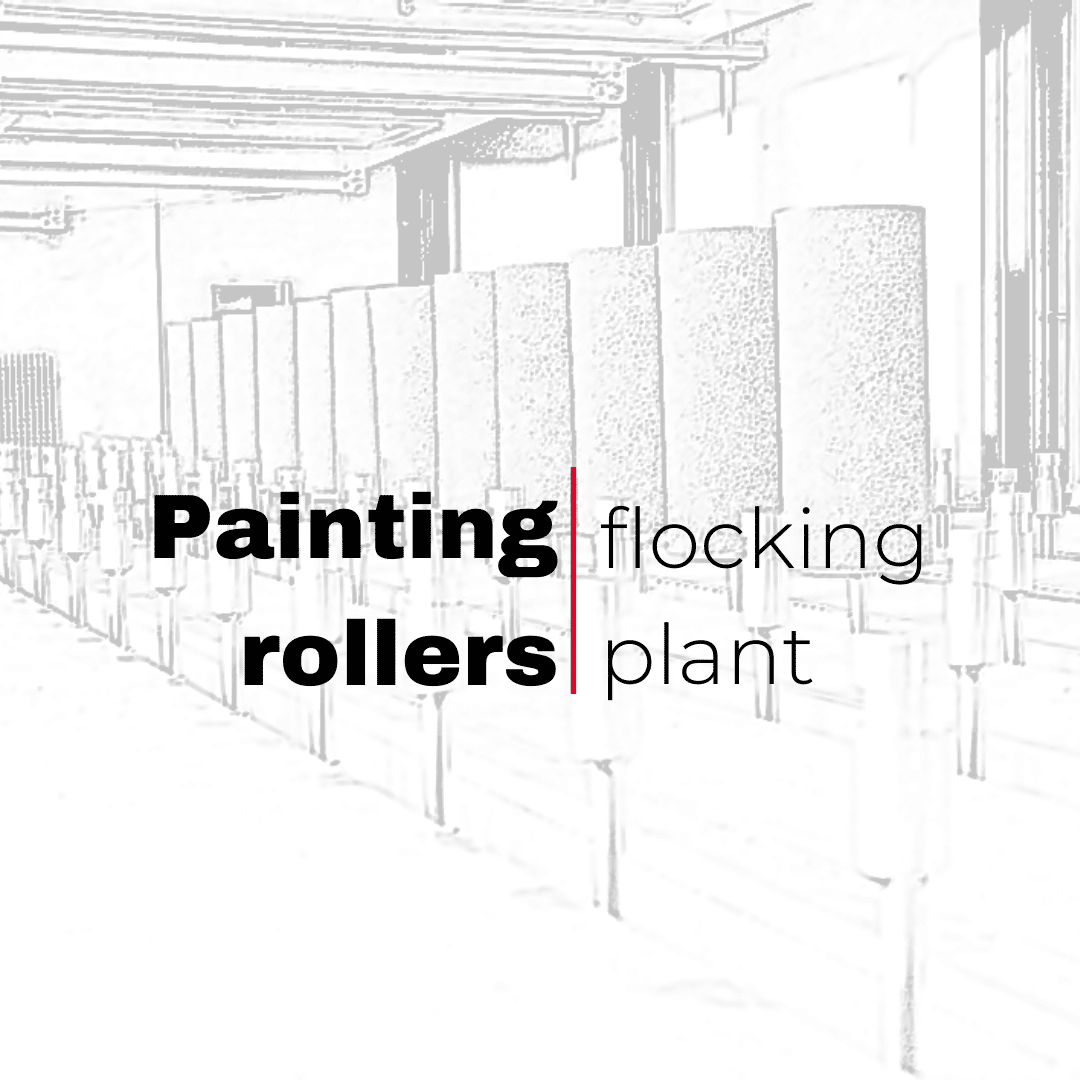 Painting rollers flocking plant