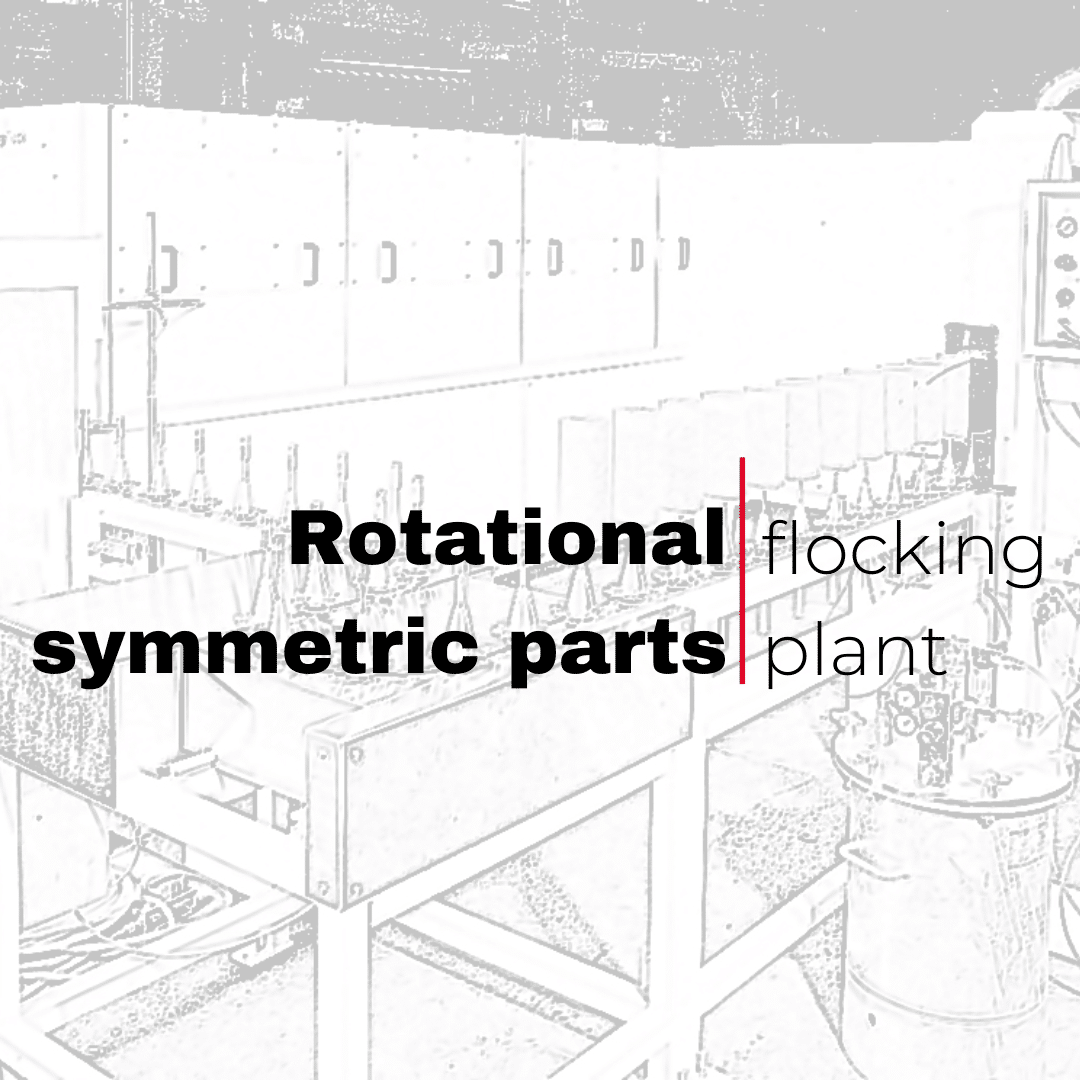 Rotational symmetric parts flocking plant